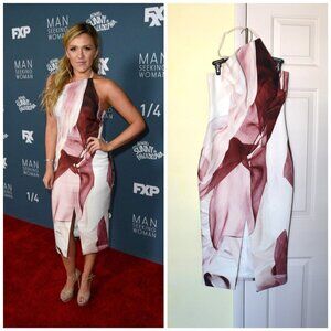 KEEPSAKE The Label midi dress Halter Neck Size Small Open Back body-hugging